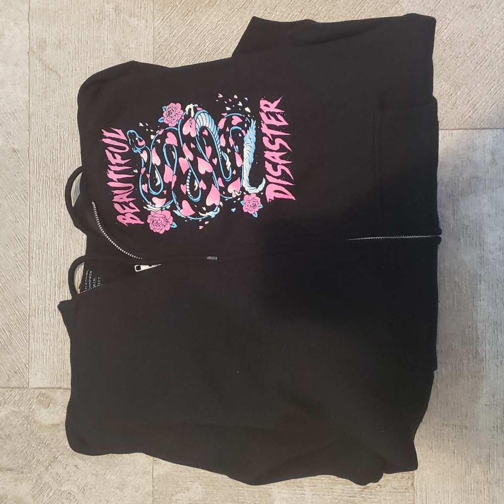 Beautiful Disaster zipup hoodie